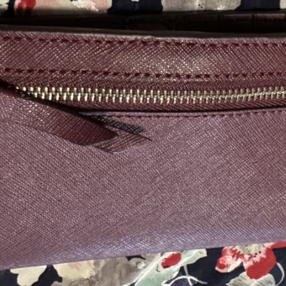 Kate Spade Large Slim Bifold Wallet Cameron Cherrywood - Picture 7 of 7